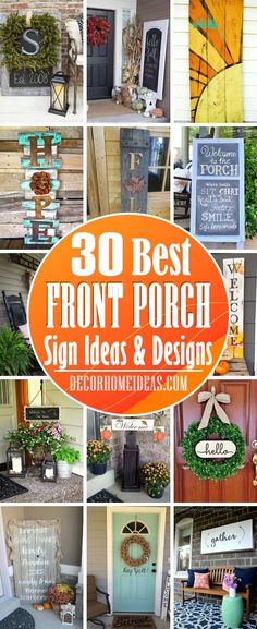 30 best front porch sign ideas and designs for the home or garden - diy crafts