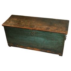 an old wooden box is shown on a white background