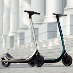 Scotsman 3D-printed electric scooter pair Electric Scooter Design, Best Electric Scooter, Industrial Design Trends, Scooter Design, Kick Scooter, E Scooter, Tech Design, Automotive Design, Electric Scooter