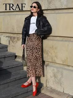 14.96US $ 41% OFF|TRAF 2024 Women's Vintage Leopard Print Skirts Spring Tulle Sexy Slim A Line Causal High Waist Skirt Trendy All Matched Bottoms| |   - AliExpress Animal Print Silk Skirt Outfit, Casual Leopard Skirt Outfit, Tiger Skirt Outfit Hijab, Animal Print Skirt Outfit Winter, Midi Leopard Skirt Outfit, Leopard Silk Skirt Outfit, Satin Leopard Skirt Outfit