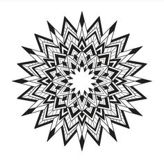 an abstract black and white design on a white background