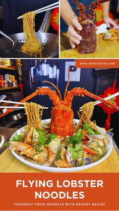 Discover a new twist on stir-fried lobster noodles. This flying lobster noodles recipe combines crispy noodles with fresh seafood for a gourmet experience. Get full recipe on dimsimlim.com Lobster Noodles, Velveting Beef, Noodles Chinese, Fresh Egg Noodles, Fried Lobster, Frozen Lobster, Crispy Noodles, Cantonese Cuisine, Seafood Sauce