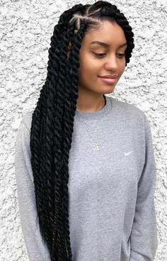 Welcome to our video tutorial on twist braid hairstyle! In this step-by-step guide, you will learn a simple and easy way of creating an elegant twist braid h... Large Marley Twists, Large Twist Braids, Marley Twist Hairstyles, Box Braids Pictures, Marley Twist, Breaking Hair, Two Strand Twists, Marley Twists, Long Box Braids