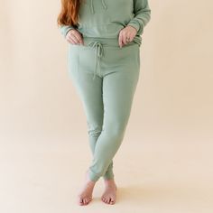 Sit back and relax in these ultra cozy jogger pants that are a loungewear dream come true. Made from our soft, stretchy ribbed bamboo fabric, these pants are cut in a relaxed jogger style for maximum comfort, and feature a drawstring waist for an adjustable fit. 97% Rayon made from Bamboo, 3% Spandex drawstring waist ankle cuffs side pockets Comfortable Soft Fit Solid Bottoms, Comfortable Solid Color Lounge Pants, Solid Yoga Pants With Elastic Waistband For Relaxation, Casual Ribbed Sleepwear For Lounging, Casual Activewear For Relaxation, Soft Casual Bottoms For Fall, Versatile Fitted Sweatpants For Loungewear, Relaxed Fit Solid Yoga Pants For Lounging, Solid Relaxed Fit Yoga Pants For Lounging