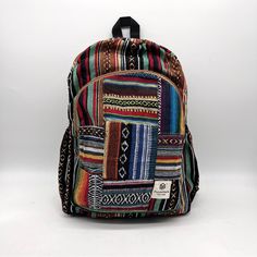 Handmade Gheri Fabric Backpack- The Epitome Of Style, Sustainability, And Functionality In One Delightful Package. Handcrafted With Love And Care, This Backpack Is A Testament To The Artistry Of Local Nepalese Craftsmanship And The Beauty Of Gheri Fabric. Key Features: 1. Unique Gheri Fabric: Gheri Is A Traditional Nepalese Handwoven Textile Hailing From The Himalayan Regions Of Nepal. This Distinct Fabric Is Known For Its Vibrant Patterns, Rich Colors, And Exceptional Durability. 2. Eco Friendl Colorful Travel Backpack, Multicolor Shoulder Backpack For Daily Use, Casual Multicolor Backpack For Festivals, Casual Multicolor Backpack For Everyday, Casual Rectangular Bags For Festival, Casual Festival Bags With Adjustable Strap, Casual Multicolor Backpack, Casual Multicolor Festival Backpack, Multicolor Backpack For Daily Use