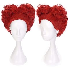 Category:Synthetic Wig; Gender:Women's; Wig Type:Halloween Wig,Party Wig,Natural Wigs,Cosplay Wig; Occasion:Cosplay Costumes,Birthday,Vacation,Party / Evening,Daily Wear; Age Group:Adults; Color Shade:Red,Black; Hair Material:Synthetic Hair; Cap Construction:Machine Made; Texture:Curly; Length:Short; Features:Fluffy,Comfy,Fashion,Cosplay,Party; Net Weight:0.18; Heat Resistant:Yes; Listing Date:05/28/2021; Cap Circumference:; Front to Back:; Nape of Neck:; Side to Side Across Forehead:; Side to S Queen Of Hearts Wig, Spiral Curly Hair, Hair Heart, Winifred Sanderson, New Halloween Costumes, Anime Wigs, Costume Anime, Wig Party, Cosplay Hair