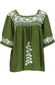 PRICES MAY VARY. Made from premium fabric, this half sleeve embroidered mexican shirts for women is very soft and breathable, the lining is so friendly to your skin, super cozy to touch and extremely comfortable to wear for whole day. Featuring half sleeve, square neck, floral embroidery, loose fit, this cute embroidered fiesta shirts for women is so fashionable, very easy to dress up or down. This square neck cotton mexican shirts for women could be matched with your fave jeans, skinny leggings Mexican Blouses For Women, Mexican Shirt Outfit, Cottagecore Tops, Womens Half Sleeve, Artsy Clothing, Mexican Shirt, Fiesta Shirt, Mexican Shirts, Mexican Blouse