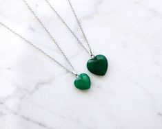 ♥ Delicate Green Jade Heart Necklace ♥ This necklace makes a unique gift ♥ All jewelry is made with love in Quebec * * * * * * * * * * * * * * * * * * * * * * * * * STONE PROPERTIES ➞ Stone of serenity and wisdom, Jade brings luck, friendship and harmony. Soothing the mind, it stabilizes the personality and helps to eliminate negative thoughts and choose optimism. Bringing a feeling of serenity, this stone is excellent to calm the nerves and help relax. ➞ LENGTH/SIZE * 16 inches * 18 inches * 20 Stone Properties, Lapis Lazuli Jewelry, Lapis Lazuli Necklace, Chakra Necklace, Jade Necklace, Necklace Heart, Jade Jewelry, Necklace Long, Natural Jade