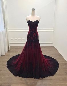 Dress Long Formal, Evening Dress Long, Lace Evening Gowns, Long Formal Dress, Sweetheart Prom Dress, Lace Formal Dress, Red Evening Dress