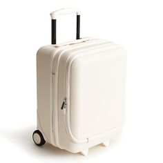 Introducing the epitome of travel sophistication: The 17" Adair Underseat Roller. Designed for the discerning traveler, this sleek companion seamlessly merges style with functionality. Navigating bustling airports or busy city streets is effortless, thanks to smooth glide wheels. Its compact size tucks away under most airline seats. The telescopic handle adjusts to your preferred height, offering ergonomic comfort for any traveler. Vera Bradley 17" Adair Underseat Roller in White Elegant White Luggage For Travel, Elegant White Travel Luggage, Modern Travel Accessories For Trips, Modern White Travel Accessories, White Travel Accessories With Luggage Sleeve For Business Trips, Airport Bag, Underseat Carry On, Airplane Seats, Airline Seats