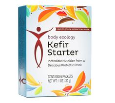 body ecology culture starter box with orange, yellow and green leaves on the front side