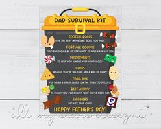 a father's day survival kit for dad