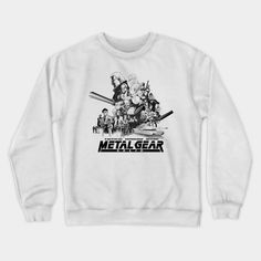 the metal gear crew sweatshirt in white