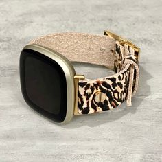 High Quality Leopard Pattern Print On Cowhide Leather Bracelet! The Band is Compatible With Fitbit Sense / Sense 2 / Versa 3 / Versa 4 Smart Watches! P R O D U C T ∙ D E S C R I P T I O N High Quality Genuine Leather! Adjustable Size Bracelet Perfectly Tailored for Your Wrist! Designed And Handmade by Simeon D Jewelry Studio! Available With Silver, Gold or Black Hardware Finish! Please Measure Your Wrist Before Submitting Your Order! Fitbit Watch Is NOT Included! M O R E ∙ F R O M ∙ U S https:// Fitbit Versa 4, Fitbit Versa 3, Fitbit Watch, Smart Jewelry, Smart Watches, Jewelry Studio, Leopard Pattern, Black Hardware, Printed Leather