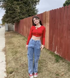 Converse Outfit Korean, Converse Red Outfit, Dress With Converse, Levis Outfit, Cute Lazy Outfits, Teenager Outfits, Baddie Outfits Casual