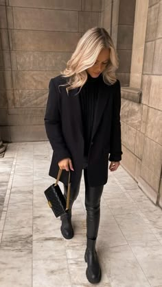 Outfit Nero, Booties Outfit, Outfit Trends, 가을 패션, Business Casual Outfits, Looks Style