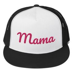 Excited to share the latest addition to my #etsy shop: Mom hats embroidered, Mama trucker hat, Mom hat, Womens snapback, Mom gifts #accessories #hat #pink #momhats #womenssnapback #embroideredhat #momhatembroidered #momgifts #summerhats