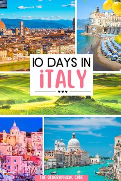 Pinterest pin for 10 days in Italy itinerary Italy 10 Days, 5 Day Italy Itinerary, 10-14 Day Italy Itinerary, What To Do In Italy, Italy In November, Towns In Italy, 10 Days In Italy, Museum Guide, Visiting Italy