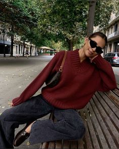 00s Mode, Stile Blair Waldorf, Adrette Outfits, Chique Outfit, Burgundy Outfit, Clothes Wishlist, Fest Outfits, Looks Pinterest