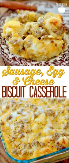 sausage, egg and cheese biscuit casserole recipe