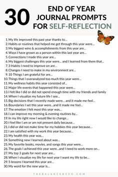 A list of 30 journal prompts for self-reflection End Of Year Reset, Reset For New Year, New Year Reflection Journal Prompts, End Of Year Journal, Motivation Topics, 2024 Questions, 2023 Reflection Journal Prompts, Year End Self Reflection, Dream Board Ideas