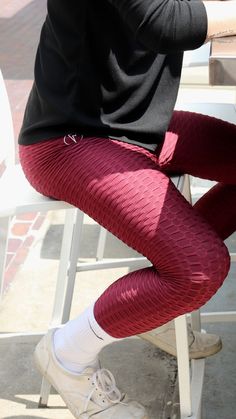 Tik Tok leggings for men are here! Kapow's spin on the famous leggings trend features honeycomb fabric with an original design and an integrated phone pocket.

Description: Red Maroon Honeycomb Texture Men's Leggings
High Grade Polyester / Spandex
Thigh Pocket for Phone
4-Way Stretch Fabric
Embroidered Bolt Logo
Machine Wash Cold With Similar Colors Mens Athletic Fashion, Aerobic Outfits, Men Leggings, Tights For Men, Leggings For Men, Honeycomb Texture, Maroon Leggings, Women's Tights, For The Streets