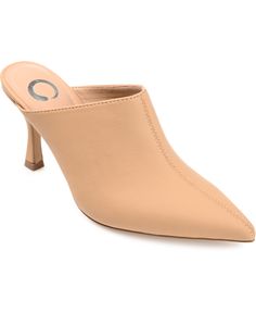 in stock Luxury Office Mules With Padded Heel, Dress Mules, Journee Collection, Pump Shoes, Mule, Pumps Heels, Heeled Mules, Mule Shoe, Faux Leather