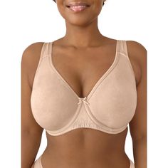 The Fruit of the Loom Womens Plus Size Beyond Soft Cotton Unlined Underwire Bra is the best unlined bra for everyday wear. Show off your natural shape with molded full coverage cups and underwire support. This soft cotton bra features wide, pinch-free straps for a comfortable and flexible fit. Design provides side and back smoothing under every outfit. Best Bras For Senior Women, Best Bras For Large Bust, Best Plus Size Bras, Daily Vocabulary, Baked Donut, Women Bras, Most Comfortable Bra, Cotton Bra, Underwire Sports Bras