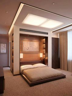 a bedroom with a large bed in it