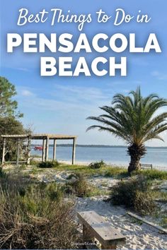 the beach with text overlay that reads best things to do in pensacola beach