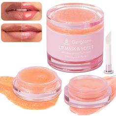 PRICES MAY VARY. ✔ Intense Hydration & Moisture Barrier: Experience deeply hydrated lips with our lip mask and scrub duo. Formulated with seed oil, and jojoba oil, it locks in moisture, making your lips soft, supple, and plump. ✔ Smooth & Soft Lips Overnight: Wake up to smoother, softer lips. Our lip sleeping mask works overnight to rejuvenate and repair dry, cracked lips, reducing lip lines and enhancing lip texture for a kissable pout. ✔ Exfoliates & Removes Dead Skin: Gently exfoliate with ou Softer Lips, Dry Cracked Lips, Hydrated Lips, Homemade Lip Balm, Natural Lip Colors, Cracked Lips, Sugar Crystals, Lip Sleeping Mask, Lip Hydration