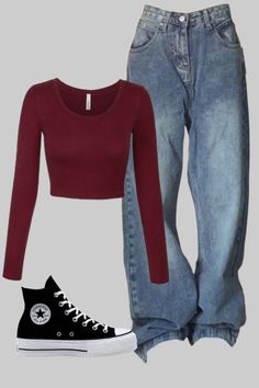 Simple Y2k Outfit Winter, Retrocore Aesthetic Outfits, Latina Outfits School Winter, Chill But Cute Outfits, Y2k Outfit Ideas For School, Fall Outfit Layout, Outfit Ideas Layout School, Spring Clothes Aesthetic, Chill School Outfits