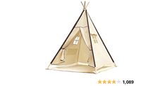 a teepee tent is shown with three stars on the bottom and one star above it