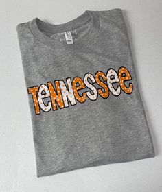 Welcome to Cotton and Pearls Vinyl!!  Cow print and Tennessee  This unisex fit Bella canvas shirt will come with the Tennessee design on your color choice. Color chart is pictured above. All designs are hand pressed with professional grade heat transfer vinyl.  Please leave shirt color in the personalization box XSmall- 4x available Tennessee Shirt Ideas, Tennessee Shirts, Tennessee Vols Shirts, Tennessee Shirt, Volleyball Shirt, Rocky Top, Pullover Sweater Women, Transfer Vinyl, Cricut Ideas