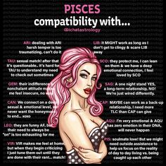 a woman with pink hair and polka dots on her shirt is featured in an ad for pisces com