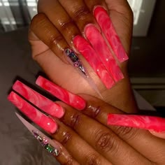 Crush On Me, Fye Nails, Drip Nails, Ombre Acrylic Nails, Simple Acrylic Nails, Long Acrylic Nails Coffin, Baddie Nails, Exotic Nails, Long Square Acrylic Nails