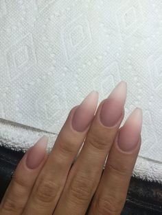 Mat Ombre Nails, Ombré Nails Matte, Matte Ombre Nails Almond, Matte Ombré Nails, Matt Ombre Nails, Dusty Rose Ombre Nails, Ombré Nails Fall, Matte Almond Nails Acrylics, French Fade Nails Almond