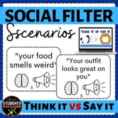 a poster with words and pictures on it that says social filterr,'your food smells