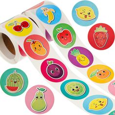 PRICES MAY VARY. Cute fruit stickers set: you will receive 2 rolls of stickers in 12 designs, 250 pieces of stickers per roll, enough to meet your decorative needs; Each fruit sticker is 1.5 inch in diameter 12 Novel and fun design: inspired from a healthy diet and a happy mood, these reward stickers combine fruits with smile expressions; They are printed with 12 kinds of fruit patterns with smile faces, cute and fun to arouse children's interest in fruits and help cultivate their habits of eati Stickers Fruit, Fruit Stickers, Happy Fruit, Stickers Colorful, Teachers Classroom, Paper Art Projects, Fruit Cartoon, Fruit Roll, Kinds Of Fruits