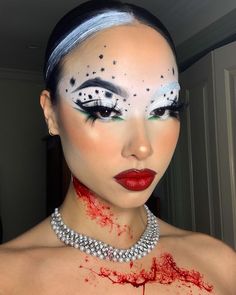 Cruella Deville Makeup, Halloween Women Makeup, Creepy Halloween Makeup, Cute Halloween Makeup, Halloween Makeup Diy, Halloween Makeup Pretty, Cruella Deville, Pretty Halloween Costumes, Makeup 101