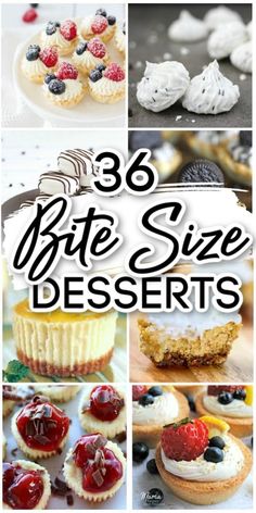 the cover of 35 bite size desserts