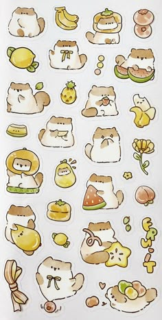 the stickers have many different types of animals on them