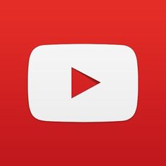 a red background with a white play button on the bottom right corner and an arrow in the middle