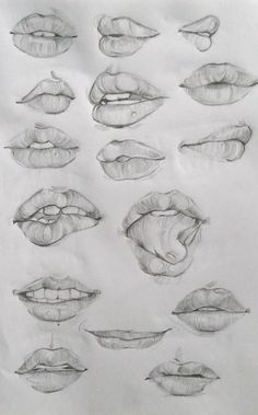 Lips sketching tutorial Different Lip Shapes Drawing, How To Draw Black Faces, Face Details Drawing, How To Draw People Realistic, Female Lips Drawing Reference, Things To Sketch Ideas, Shapes For Drawing, People Drawing Ideas, Cool Sketchbook Ideas