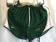 NIKE WOMENS RUNNING SHORTS GREEN ELASTIC / LINED MEDIUM M  8-10 WAYNE STATE UNIV Condition: Excellent No Rip No Stain PLEASE LOOK AT ALL ENLARGE PHOTOS FOR MORE DETAILS ON  Please enlarge/zoom pictures as they are part of the description. ALL SALE ARE FINAL NO REFUND OR EXCHANGE USA BUYERS: If you have less than 5 feedback or registered less than 6  month  you must  contact me prior to your bidding INTERNATIONAL BUYERS: IF YOU HAVE LESS THAN 25 FEEDBACK PLEASE   CONTACT  PRIOR TO BIDDING.   Paym Nike Athletic Shorts For Summer Sports Events, Green Athletic Shorts For Sports Season, Green Athletic Shorts For Training, Casual Green Athletic Shorts For Sports Season, Casual Green Athletic Shorts For Sports, Casual Green Shorts For Sports Events, Casual Green Athletic Shorts For Sports Events, Green Athletic Shorts For Jogging, Green Athleisure Athletic Shorts For Sports Events