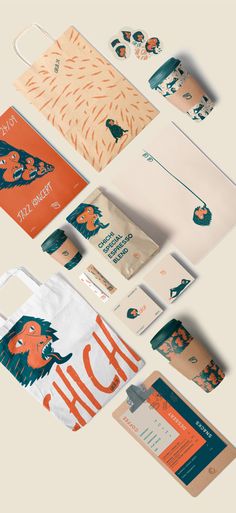 an assortment of stationery and envelopes designed to look like animals