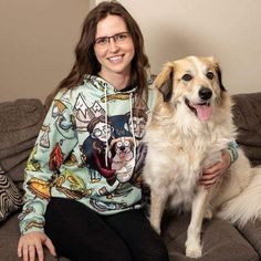 Get Creative with your Custom Pet Portrait DrawyMe Fleece Hoodie! Now you can turn any of your favorite photos into a custom pet portrait. The most customization features of any animal hoodie ever created. it's the best gifts for boyfriend, gifts for girlfriend who love pet Horror Cartoon