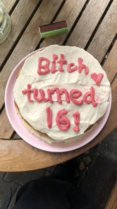 Cake Humor, Cakes Creative, Cakes Cute, Sweet 16 Birthday Cake, Cake Writing, Sweet 16 Cakes, 16 Birthday Cake