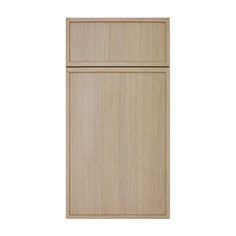 a wooden cabinet door on a white background