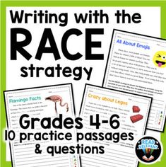 writing with the race strategy grade 4 - 6 practice passages and questions